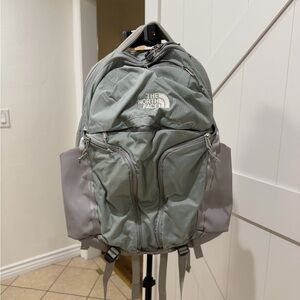 The North Face Light Gray Surge Backpack